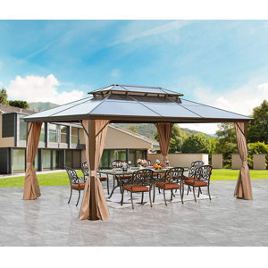 netting x16 gazebo hardtop canopy mellcom